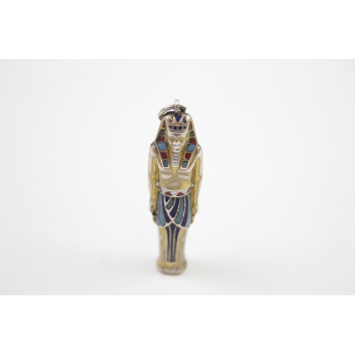 205 - Silver Egyptian revival retractable pencil (7g)