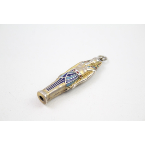 205 - Silver Egyptian revival retractable pencil (7g)