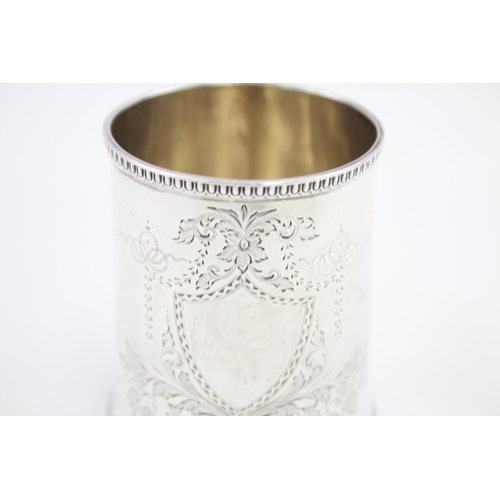 271 - Antique Hallmarked 1912 London Sterling Silver Christening Cup (105g)