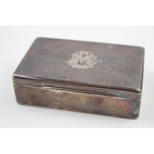 280 - Antique Victorian 1896 Birmingham Sterling Silver Snuff / Cigarette Box (119g)