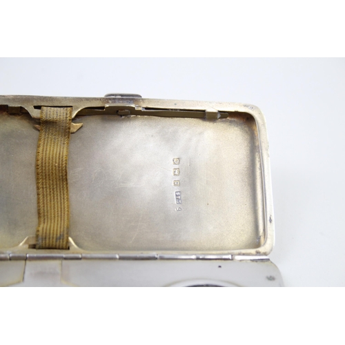 291 - Vintage 1927 Birmingham Sterling Silver Ladies Compact / Cigarette Case (89g)