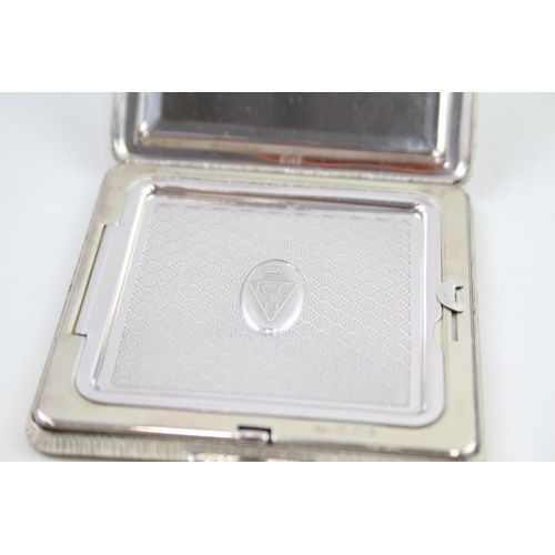 296 - Vintage KIGU Hallmarked 1964 London Sterling Silver Ladies Vanity Compact (123g)