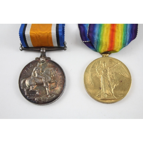 336 - WW1 Medal Pair Named 33692 Pte J.Craig H.L.I