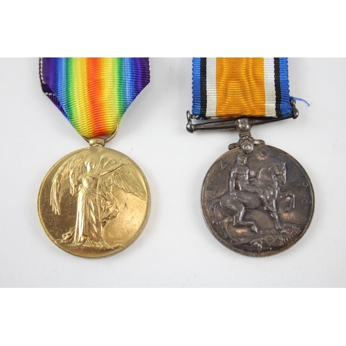 337 - WW1 Medal Pair Named 203671 Pte. J.MC Innes H.L.I