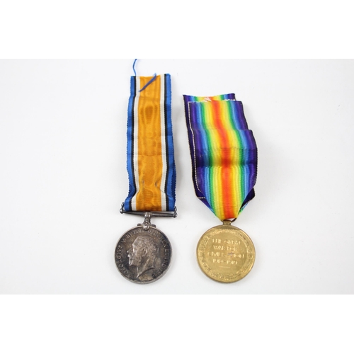 344 - WWI Medal Pair With Original Ribbons