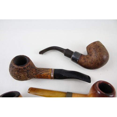 355 - Estate Pipe Job Lot Inc. Petersons Sterling Collar Meerschaum Baronite Amber Etc