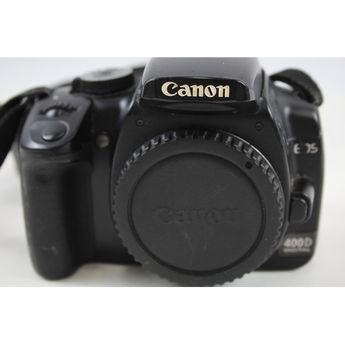 361 - Canon EOS 400D DSLR DIGITAL CAMERA Body Only w/ Strap WORKING