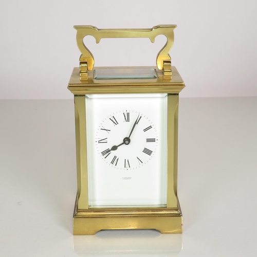 394 - A Fattorini mid sized carriage clock 120mm x 85mm