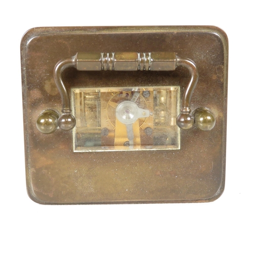 395 - Small Matthew Norman carriage clock - clock runs 80mm x 55mm