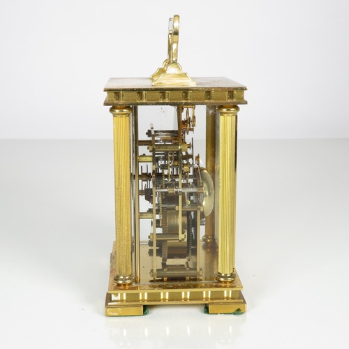 396 - Chiming bell driven Phaeton by Acctim carriage clock 120mm x 85mm - clock requires a service