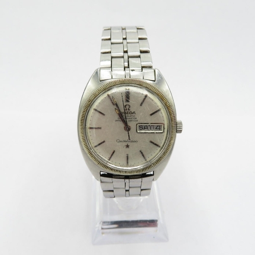 Omega Constellation Gent's Vintage stainless steel Chronometer wristwatch automatic working Calibre 751  24jewels automatic movement No 30806849 caseback ref 168.029 Circa 1970 Omega bracelet 1162