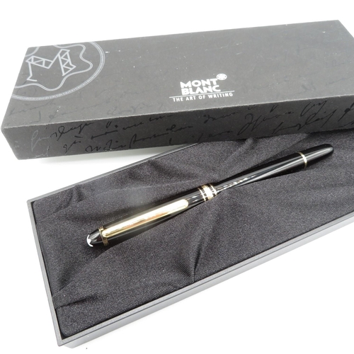 499 - Montblanc Fountain pen with 14ct nib boxed