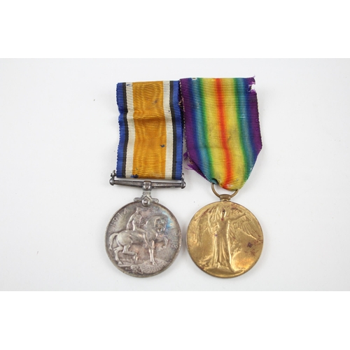 339 - WW1 Mounted Medal Pair Officer Named Lieut H.S.F Reed