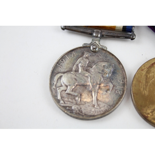 339 - WW1 Mounted Medal Pair Officer Named Lieut H.S.F Reed