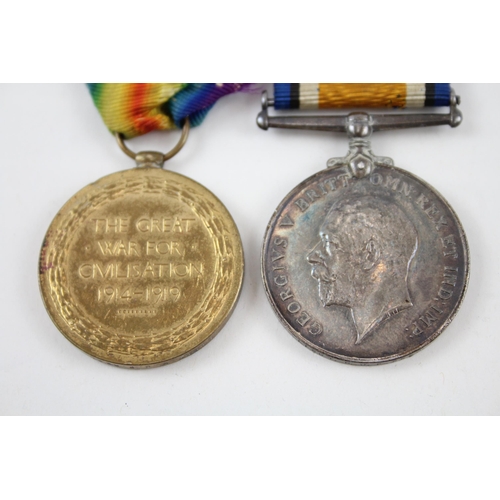 339 - WW1 Mounted Medal Pair Officer Named Lieut H.S.F Reed