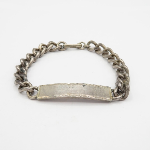 Chunky Gent's identity bracelet in silver  44g