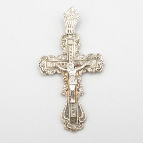 Silver large cross pendant  13g
