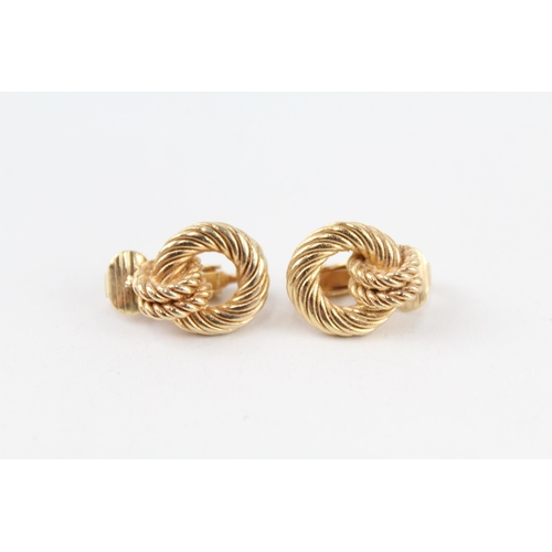A pair of vintage clip on earrings by Christian Dior (g)
