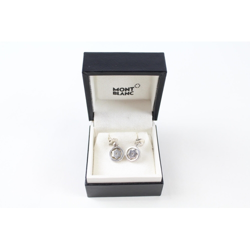 A pair of silver earrings by Mont Blanc (6g)