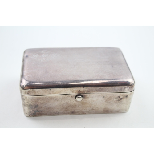 Antique Hallmarked 1912 Chester Sterling Silver Jewellery / Ring Box (162g)