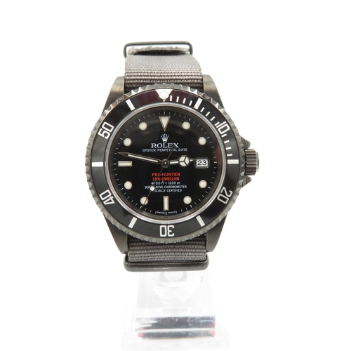 Rolex Pro Hunter No.74/100 from 2007 Seadweller 16600.  Very rare military watch.  Fully serviced and running