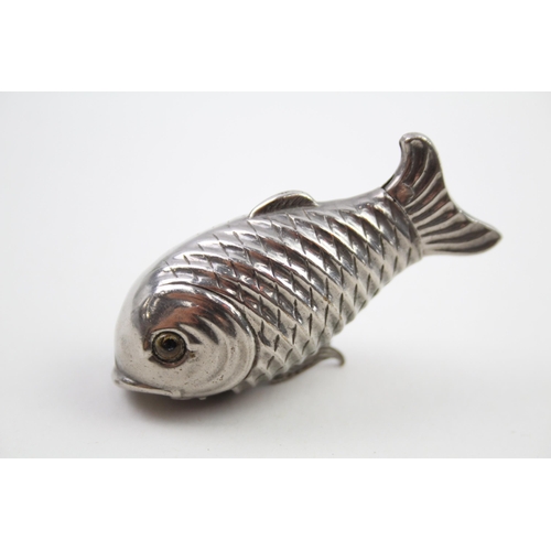 Antique / Vintage Base-Metal Novelty Fish Form Haberdashery Tape Measure