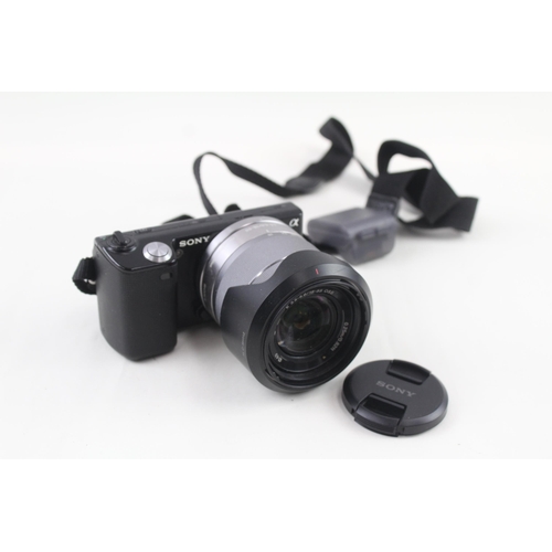 Sony Nex-5c Mirrorless Digital Camera Working w/ Sony 18-55mm F/3.5-5.6 OSS