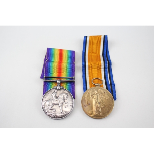 WW1 Medal Pair Named 241521 Pte J. Champion Gordons. Original Ribbons