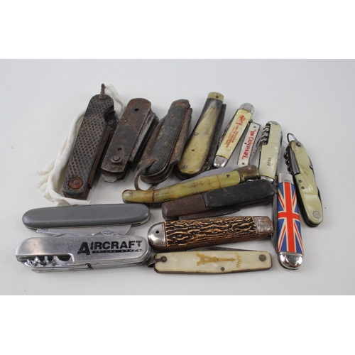 15 x Vintage Assorted Pocket KNIVES