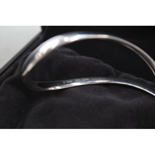 365 - Georg Jensen sterling silver torque bangle (31g)