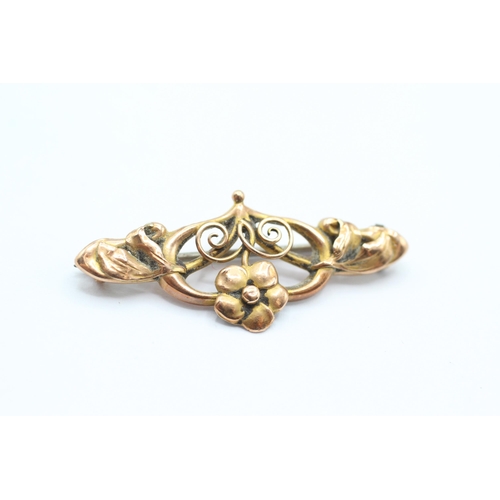 41 - 9ct gold art nouveau brooch   - 1.5 g