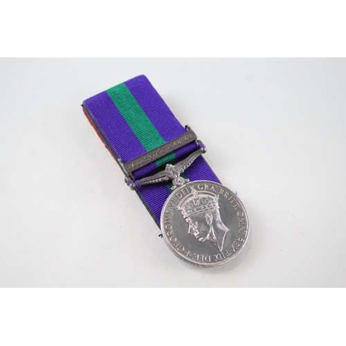 GV.I G.S.M Palestine 1945-48 Mounted for Wear 19068547 Pte W. Smith