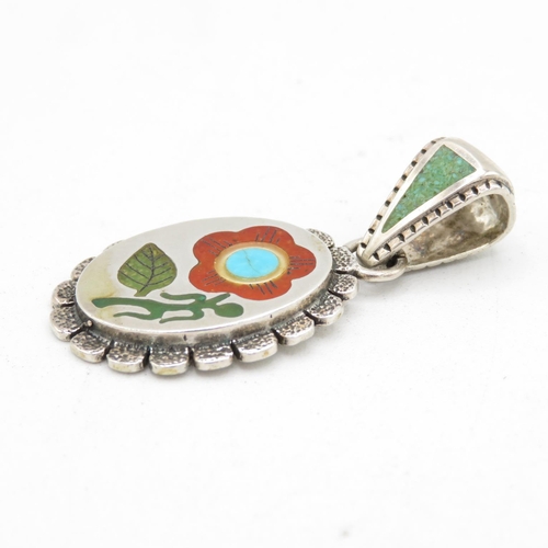 399 - Navajo jewellery pendants and ring (28.8g)