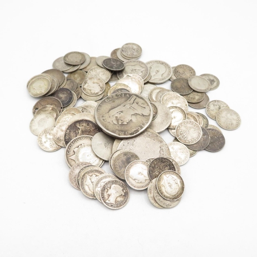 405 - Bag of British silver coinage pre 1920 (250g)