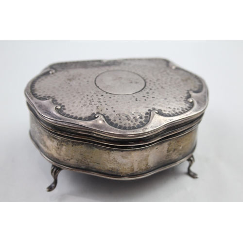 416 - Antique ARTS & CRAFTS 1907 Birmingham Sterling Silver Jewellery Box (108g)