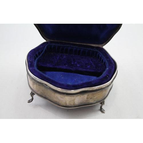 416 - Antique ARTS & CRAFTS 1907 Birmingham Sterling Silver Jewellery Box (108g)