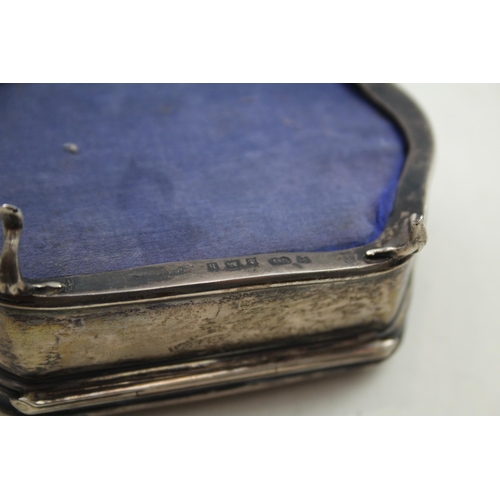 416 - Antique ARTS & CRAFTS 1907 Birmingham Sterling Silver Jewellery Box (108g)