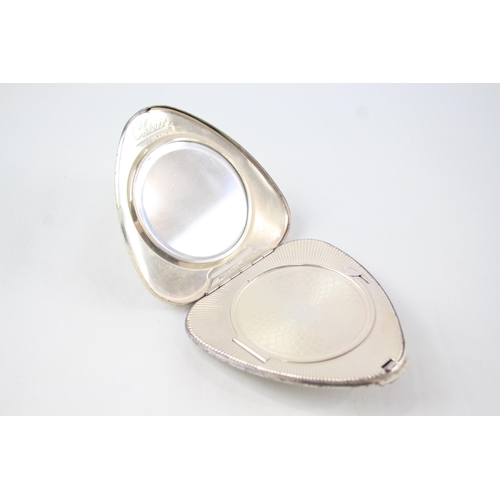 431 - Vintage KIGU Hallmarked 1961 London Sterling Silver 'Cherie' Vanity Compact 104g