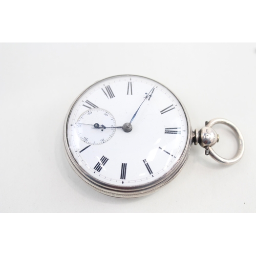 564 - Vintage 925 Silver Cased Pocket Watch Key-Wind