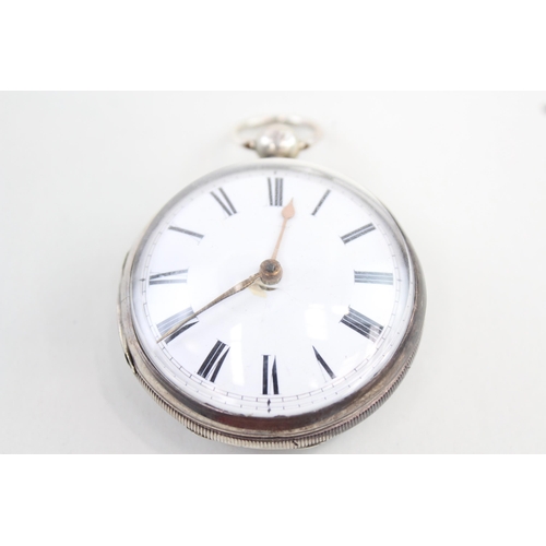 566 - 925 Silver Cased Verge Fusee Pocket Watch Key-Wind