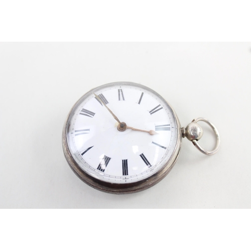 566 - 925 Silver Cased Verge Fusee Pocket Watch Key-Wind