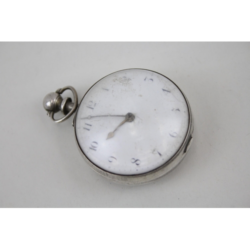 568 - 925 Silver Cased James Jones Fusee Georgian Pocket Watch Key-Wind