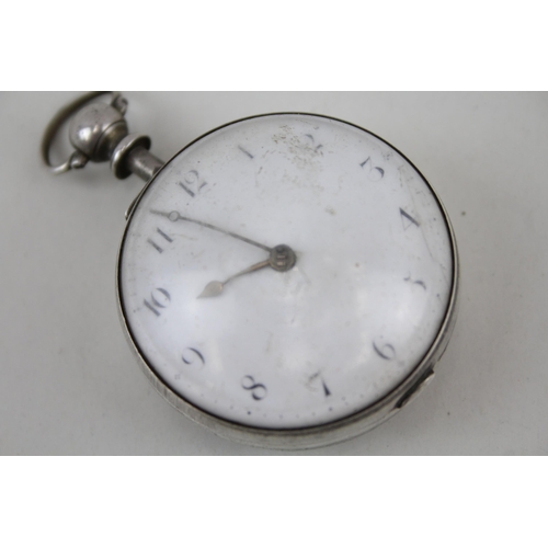 568 - 925 Silver Cased James Jones Fusee Georgian Pocket Watch Key-Wind