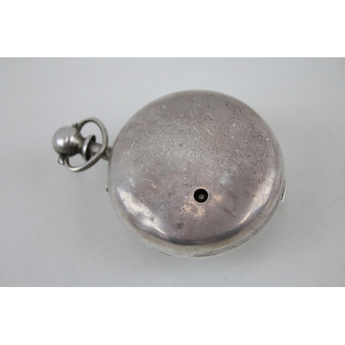 568 - 925 Silver Cased James Jones Fusee Georgian Pocket Watch Key-Wind