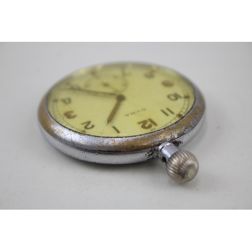 574 - Cyma G.S.T.P Military Issued WW2 Era Pocket Watch Hand-Wind - Watch Runs