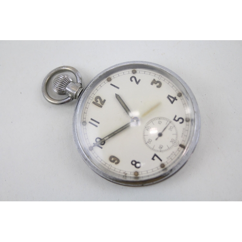 575 - Men's G.S.T.P Military Issued WW2 Era Pocket Watch Hand-Wind - Watch Runs