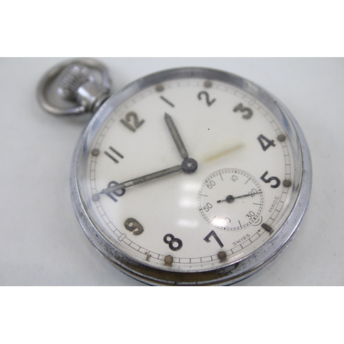 575 - Men's G.S.T.P Military Issued WW2 Era Pocket Watch Hand-Wind - Watch Runs