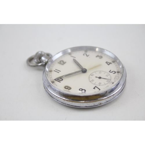 575 - Men's G.S.T.P Military Issued WW2 Era Pocket Watch Hand-Wind - Watch Runs