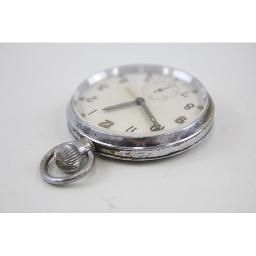 575 - Men's G.S.T.P Military Issued WW2 Era Pocket Watch Hand-Wind - Watch Runs