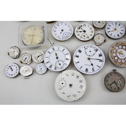 577 - Job Lot Assorted 1kg Pocket / Wristwatch Parts & Movements SPARES / REPAIRS